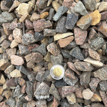Load image into Gallery viewer, Small stones with a coin for scale on a textured surface