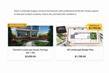 Load image into Gallery viewer, Standard Landscape Design Package (2D + 3D)