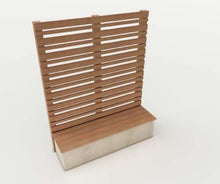 Load image into Gallery viewer, PRIVACY WALL WITH BENCH