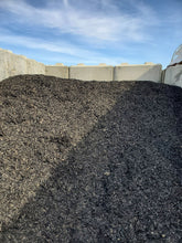 Load image into Gallery viewer, bin of black mulch