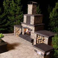 Load image into Gallery viewer, QUARRY STONE GRAND FIREPLACE