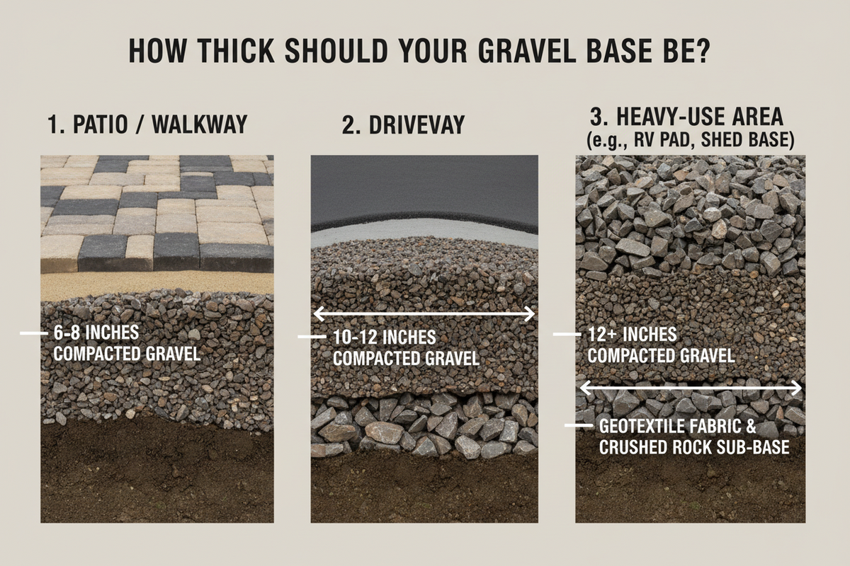 How Thick Should a Gravel Base Be for Pavers in Calgary – Direct ...