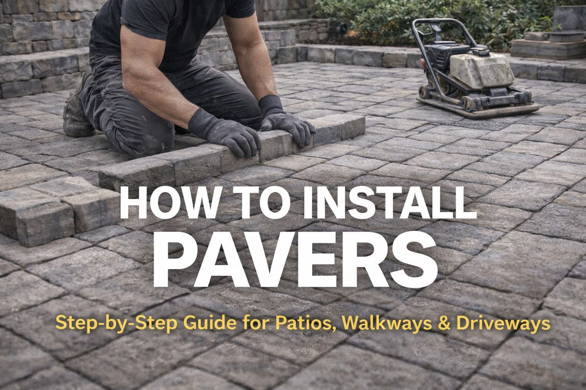 How to Install Pavers: Step-by-Step Guide for Patios, Walkways & Drive ...