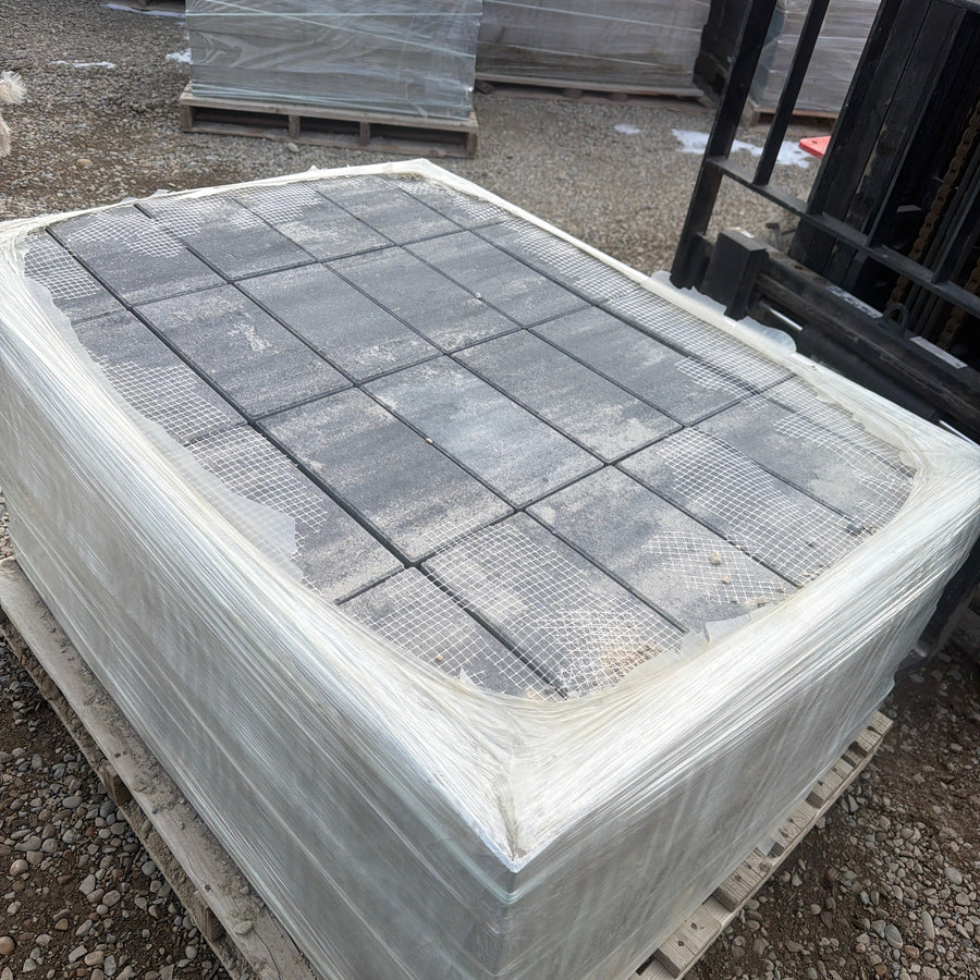 River Rock Grana Paver Pallets 6x12 Mountain Ash – Concrete Landscape Edging Calgary