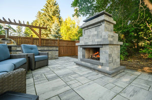 Caliber Stone Fireplace