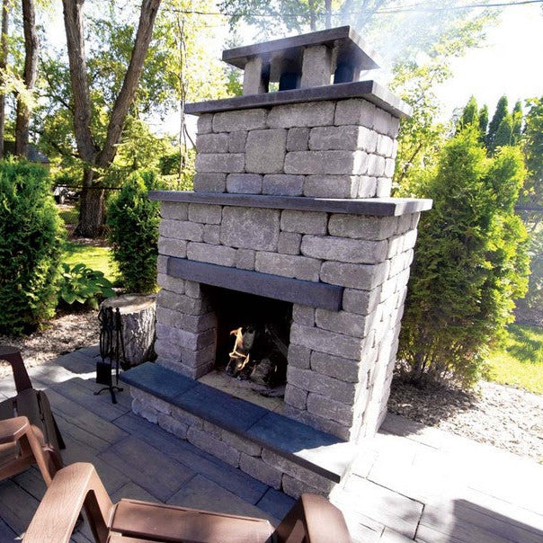 Barkman Quarry Stone Compact™ Concrete Fireplace Kit