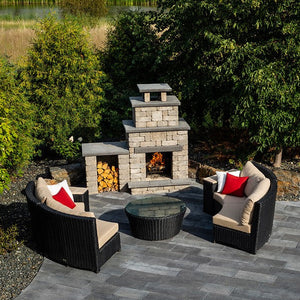 QUARRY STONE COMPACT FIREPLACE