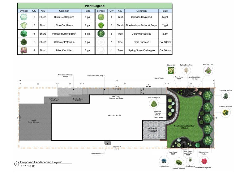 2D Landscape Design Plan
