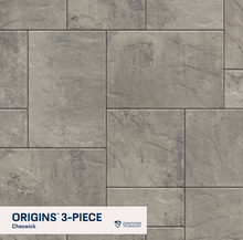Load image into Gallery viewer, Gray tiled pattern with 'Origins 3-Piece' and 'Durafusion Technology' branding.
