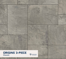 Load image into Gallery viewer, Gray stone tile pattern with 'Origins 3-Piece' and 'Durafusion Technology' branding.
