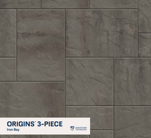 Load image into Gallery viewer, Gray tile pattern with 'Origins 3-Piece' label and Durafusion logo.
