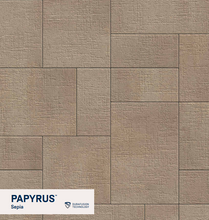 Load image into Gallery viewer, Brown tiled pattern with Papyrus branding in the corner
