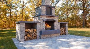 Quarry Stone Fire Place
